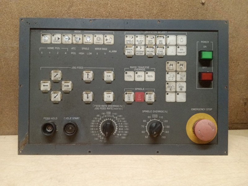 Fanuc 4S CNC Control Panel Spindle Rate/ Jog Feed