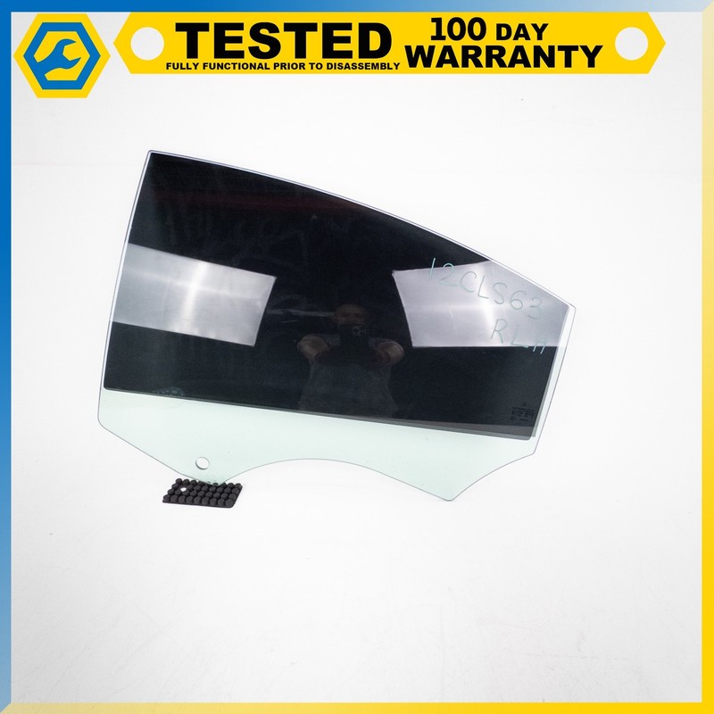 12-18 MERCEDES-BENZ CLS63 AMG REAR LEFT DRIVER SIDE DOOR WINDOW GLASS OEM
