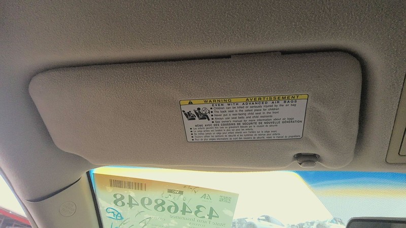 Sun Visor TOYOTA CAMRY Left 07 08 09 10 11
