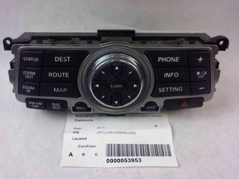 Info-GPS-TV Screen Coupe Display Screen Control Fits 10-13 INFINITI G37 175124