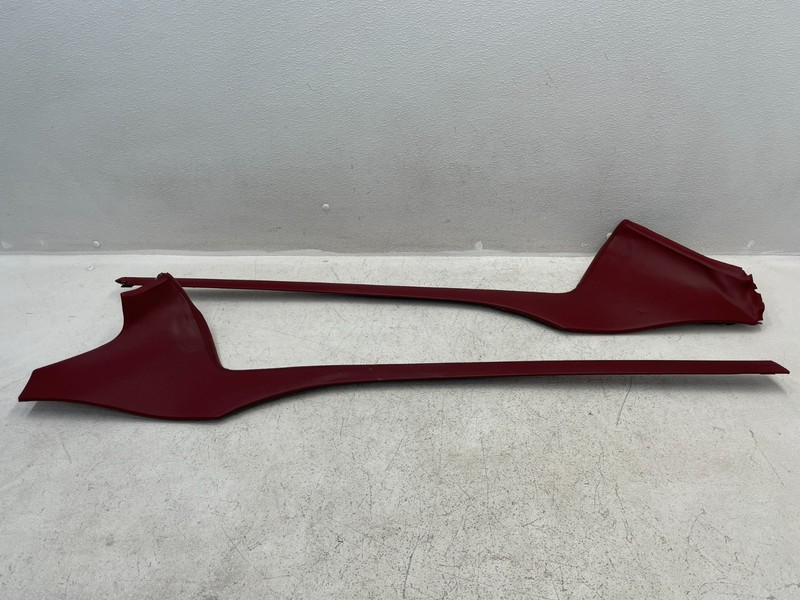 13-16 Mercedes SL550 SL400 R231 Left Right Center Console Trim Set Red 1587 OEM