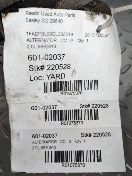 Alternator 150 Amp Without 110v Outlet Fits 13-19 ESCAPE 1075370