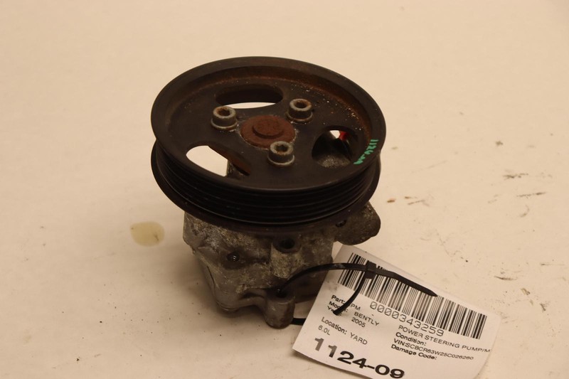 2003-2012 BENTLEY CONTINENTAL GT 6.0L POWER STEERING PUMP MOTOR PULLEY OEM