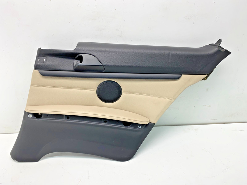 BMW E92 E93 3 Series Rear Right Side Interior Door Panel Card Leather Oyster OEM