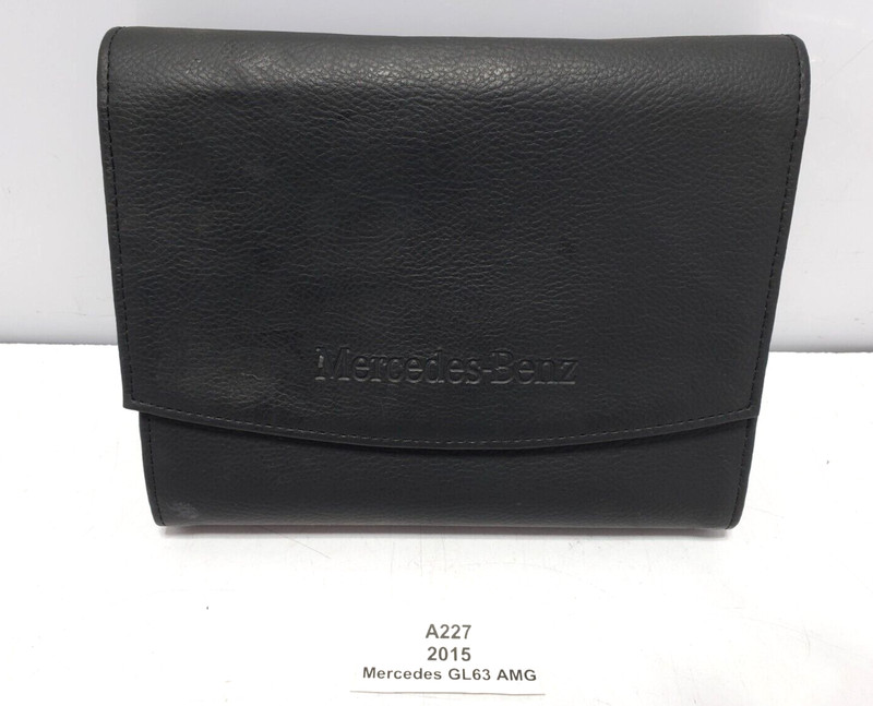 ✅ 2015 OEM Mercedes X166 GL63 Owners Manual Maintenance Book Wallet SET