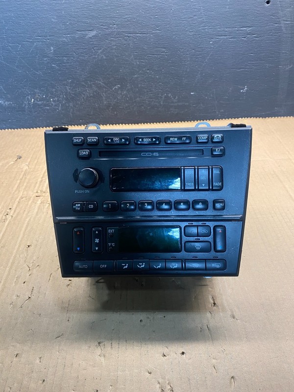 2001 2002 Lincoln LS OEM Radio 6 CD Dual Climate Control Panel OEMAC7910 DG