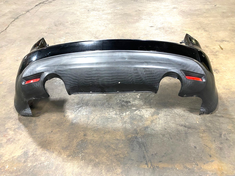 09-12 INFINITI FX35 REAR BUMPER W/ PARKING SENSOR HOLES BLACK OEM #A0.55