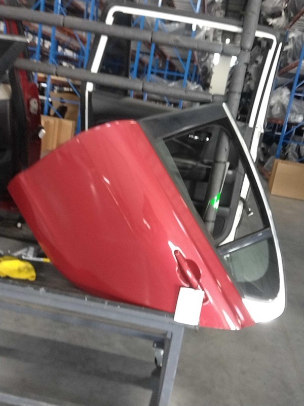 2017 Jaguar XE Left Rear Door Red 4DR SEDAN 661227 Used OEM Part