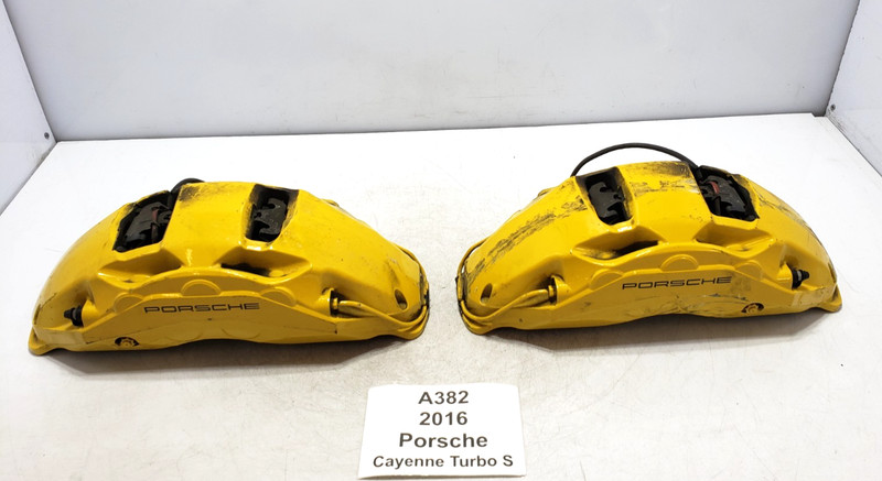✅ 11-18 AKEBONO Porsche Cayenne Turbo S 958 Front Brake Caliper 10-Piston SET
