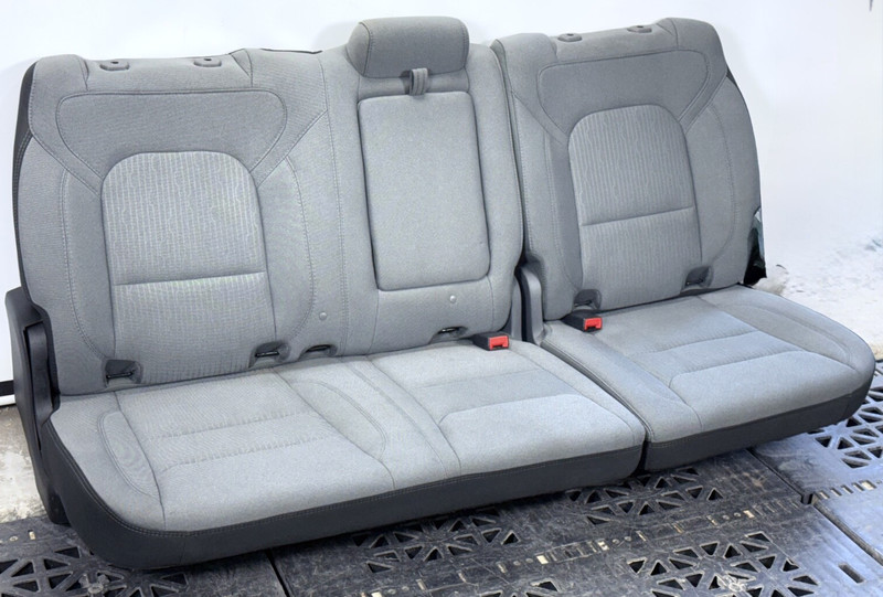 ✅ 2019-25 RAM 1500 5th Gen. CREW CAB OEM REAR CLOTH SEATS LEFT RIGHT GRAY LH RH