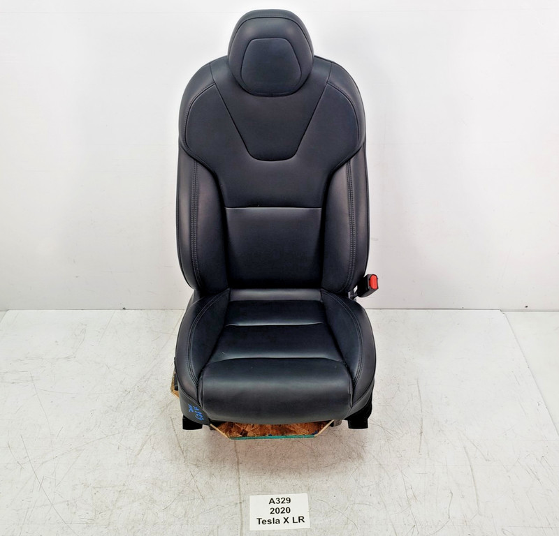 ✅ 2016-2020 Tesla Model X Front Right Passenger Side Seat Leather Black