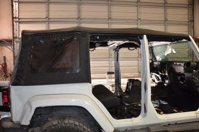 2013-2018 Jeep Wrangler 3.6L 4wd Black Soft Top Roof Assembly *SEE NOTES*