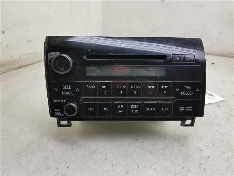 07-09 TOYOTA TUNDRA RADIO/STEREO RECEIVER UNIT ASSEMBLY
