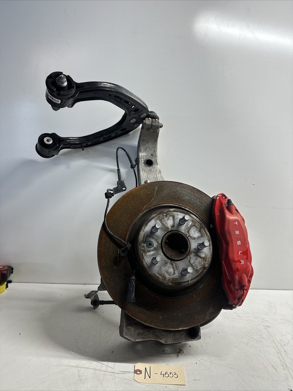 12-16 Tesla S Front Right Hub Spindle Knuckle control Arm suspension 4553 S14