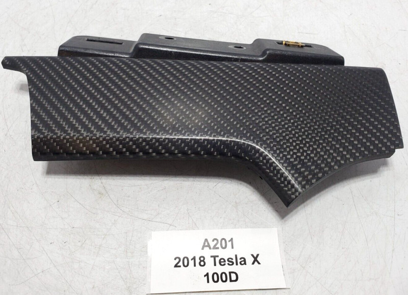 ✅16-20 OEM Tesla Model X Driver Side Dashboard Air Vent Outlet Dash Carbon Fiber