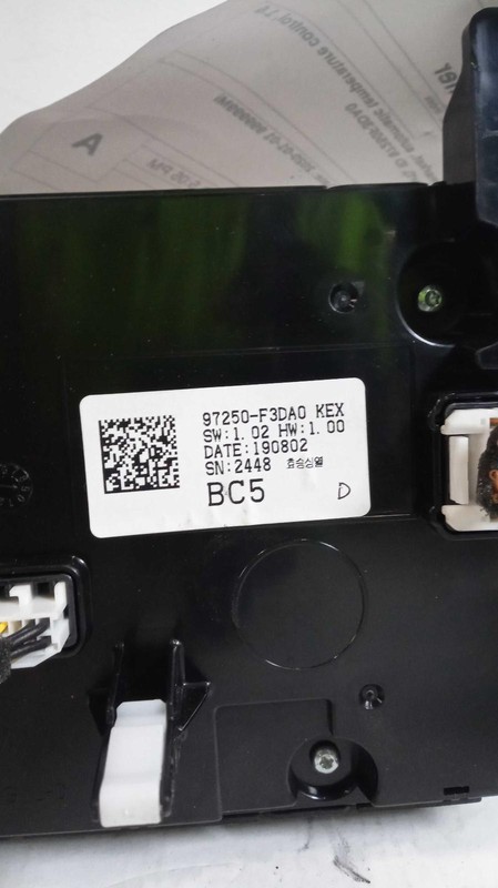 2020 Hyundai Elantra A/C Selector Switch OEM White 97250F3DA0KEX 53K Miles