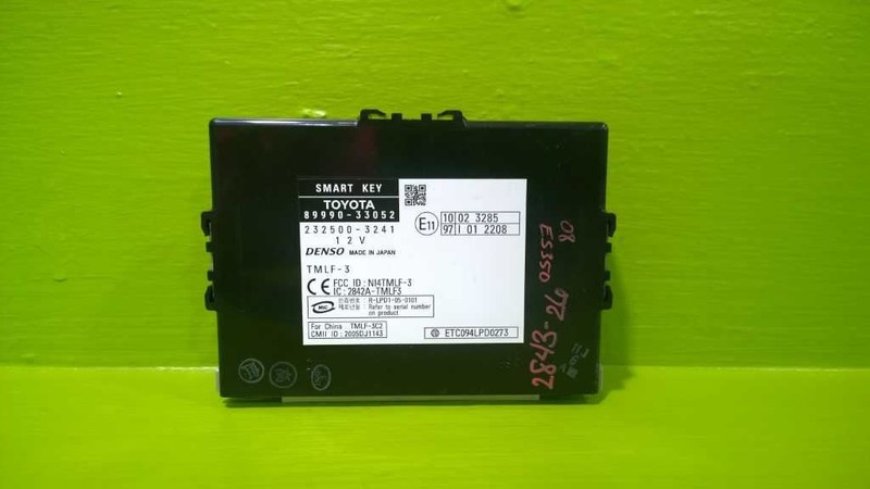 08 LEXUS ES350 THEFT LOCKING SMART KEY MODULE OEM 2843-26