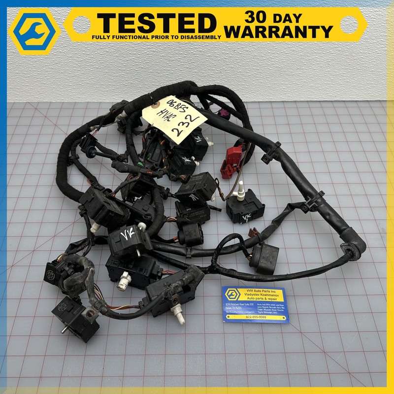 03-18 BENTLEY CONTINENTAL A/C HEATER FLAP ACTUATOR WIRING WIRE HARNESS OEM