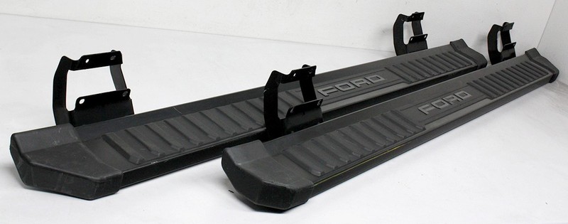 OEM Running Boards Set For Ford F150 Crew Cab Carbon Black ML34-16450-LA5YZ9