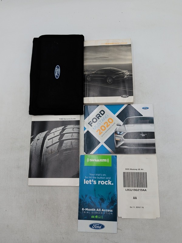 2020 FORD MUSTANG User Guide Owners Manual Quick Reference Guide W/ Case