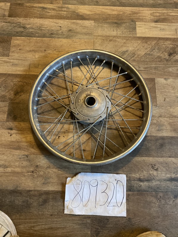 1970's SuzukiChrome Rim Front Rear Wheel Takasago GT TS 36 Spoke 160Ax17