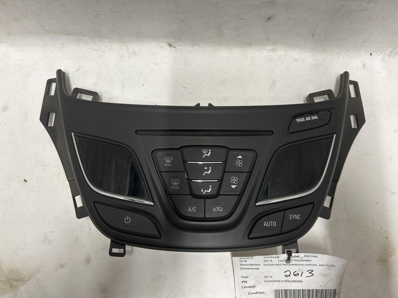 2014 BUICK REGAL Heat AC Controller automatic control 90802627 OEM 14