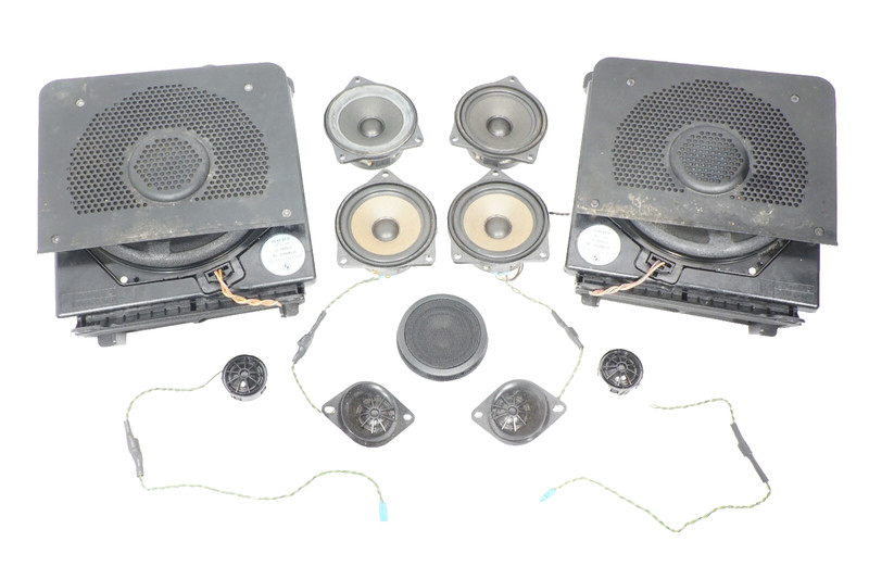 08-10 BMW 525i 528Xi 530i E60 AUDIO SOUND SPEAKER SUBWOOFER TWEETER SET OF 11OEM
