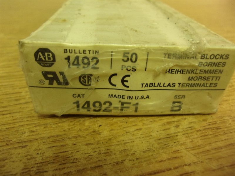 Allen Bradley 1492-F1 Series B, Lot of 50 *FREE SHIPPING*