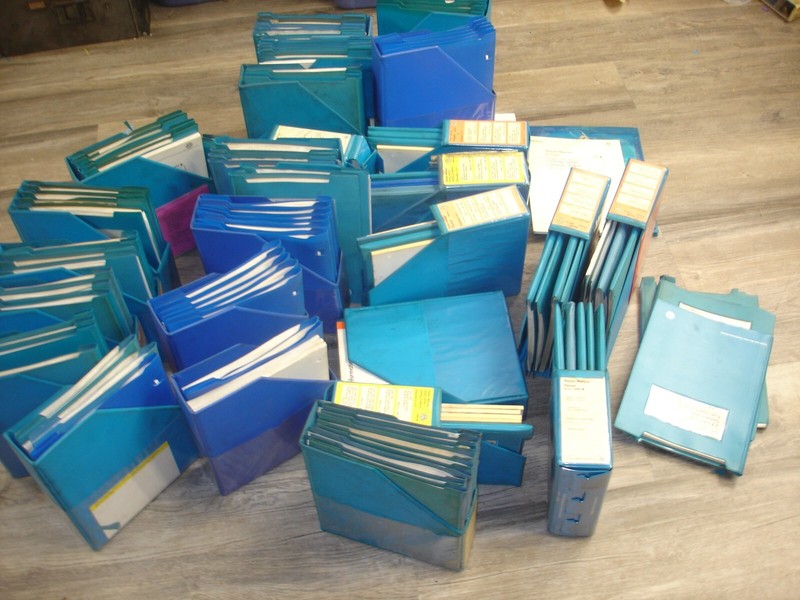 Volkswagen VW dealership bulk lot of manuals used blue service bulletin binders
