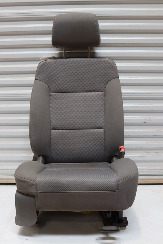 2014-2019 CHEVY SILVERADO 1500 FRONT RIGHT PASSENGER SIDE SEAT CLOTH GRAY OEM