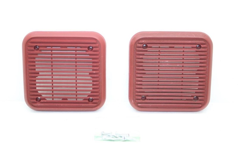 Pair of Left and Right Rear Red Speaker Covers Fits 82-83 280ZX