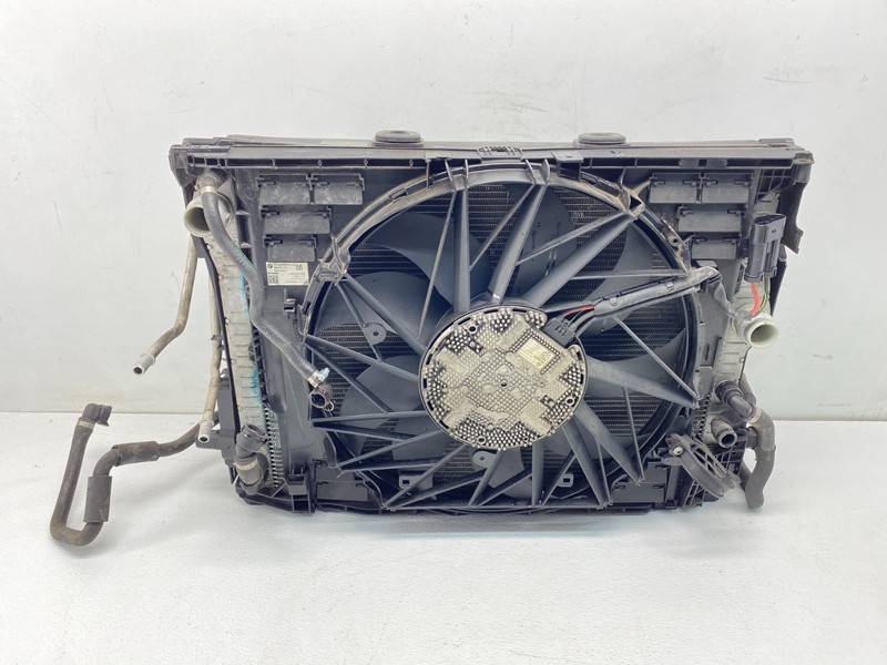 11-19 BMW F10 F13 550 650 750 N63 Front Radiator Condenser Cooling Fan Set OEM✅