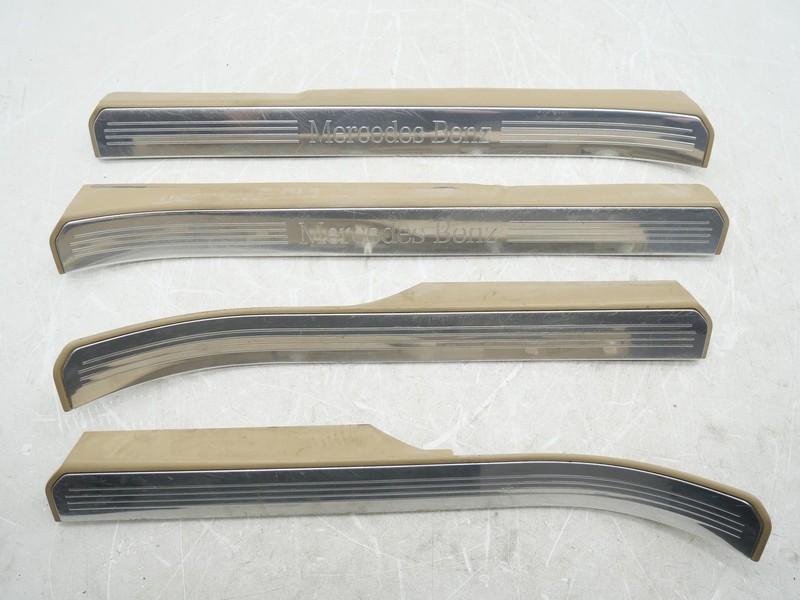 Used Front Rear Left Right Door Sill Plate Trim 2007-2013 Mercedes S550 OEM