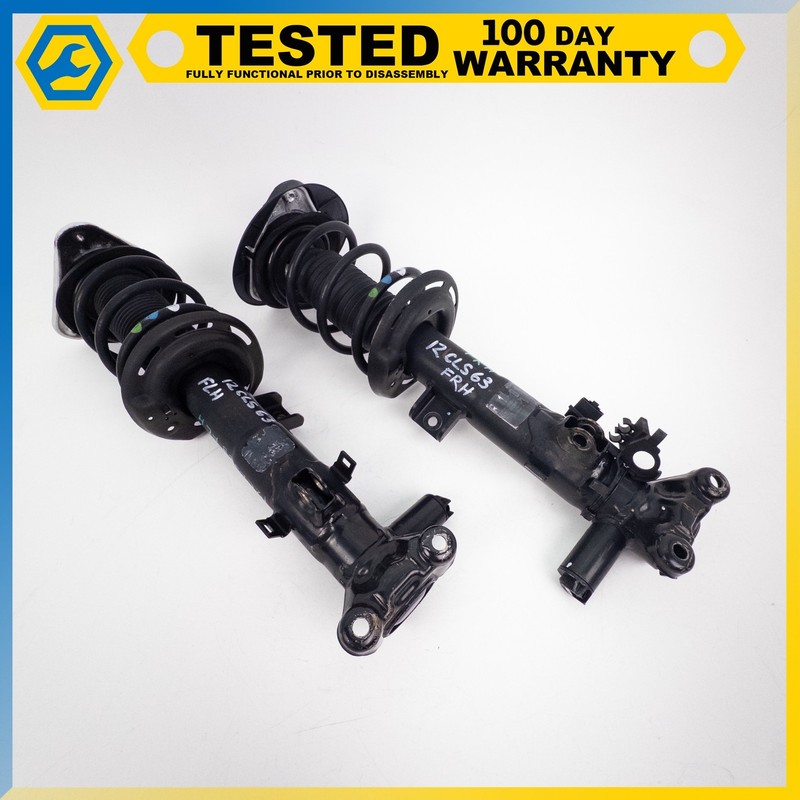 12-14 MERCEDES-BENZ CLS63 AMG FRONT RIGHT & LEFT SHOCK STRUT COIL SPRING SET OEM