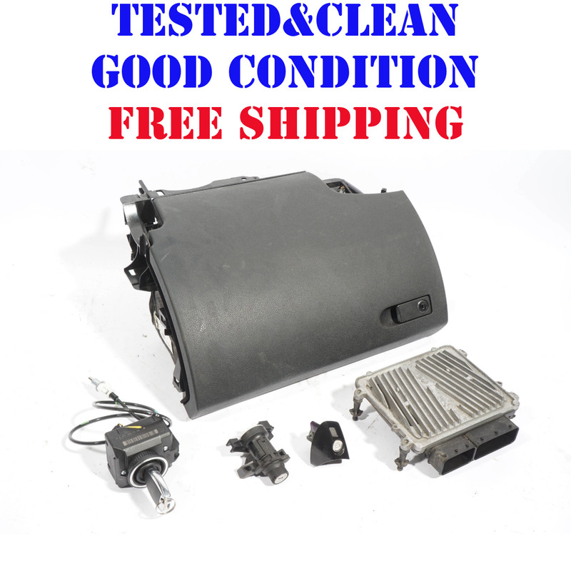 08 - 11 MERCEDES C300 W204 4Matic IGNITION SET KEY LOCK MODULE GLOVE BOX OEM