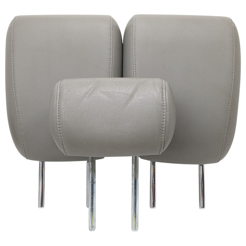 2011-2017 Honda Odyssey Rear 3rd Third Row Head Rest Headrest Set Gray Leather