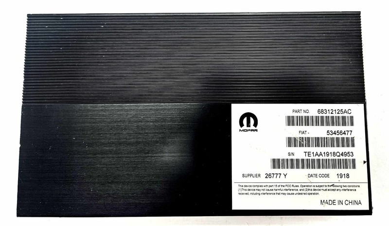 2017-2021 Jeep Compass Radio Audio Sound Power Amplifier OEM 68312125AC