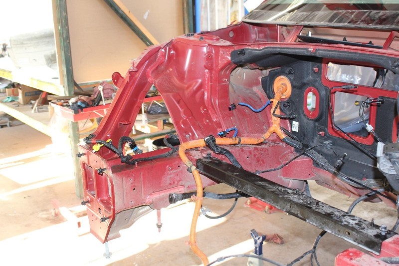 22-23 Kia EV6 Passenger Right Front Inner Structure Cut