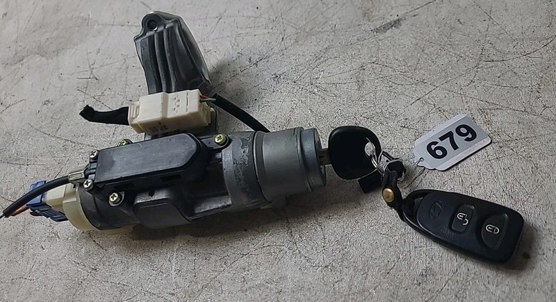 2007-2011 HYUNDAI ACCENT IGNITION SWITCH LOCK ASSY W/KEY AND FOB OEM