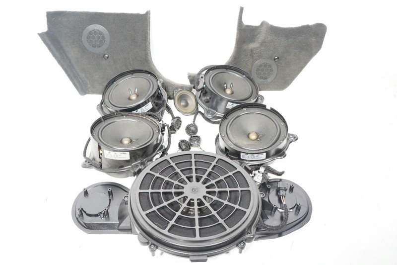 03 04 05 06 MERCEDES-BENZ S430 W220 AUDIO SPEAKER & SUBWOOFER SET OF 12 OEM