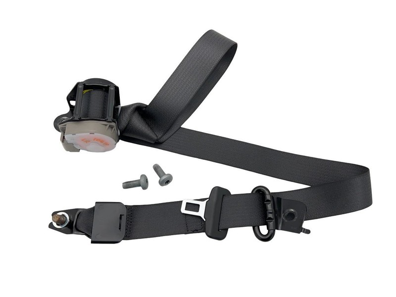 2019-2024 Chevrolet Malibu Left Driver Side Rear 2ND Raw Seat Belt Black