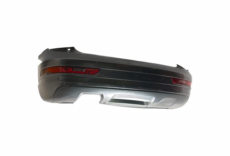 DEFECT!16-18 AUDI Q3 REAR BUMPER COVER ASSEMBLY WITH PARK ASSIST GRAY *LZ7S* OEM