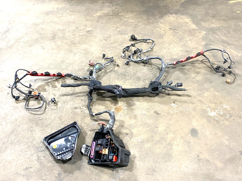11-14 AUDI A8 L QUATTRO 3.0L ENGINE WIRING WIRE HARNESS OEM #A0.42