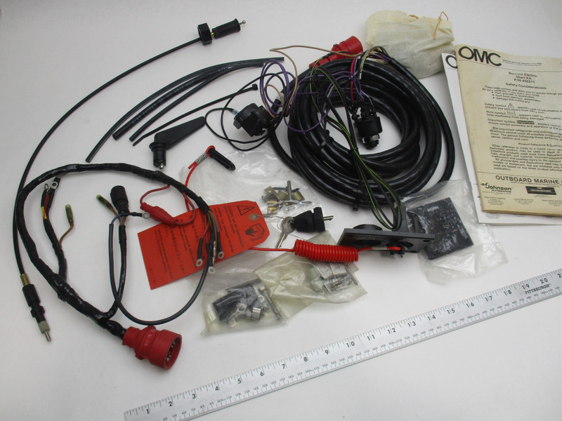 433211 0433211 OMC Remote Electric Start Kit - 40 & 50 HP Outboard Engines NLA