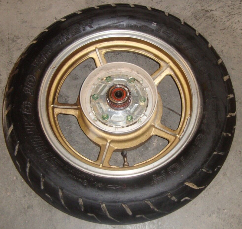1985 Yamaha XV700 XV 700 Virago Rear Back Rim Tire Wheel Hub 140/90-15 85 15" 36