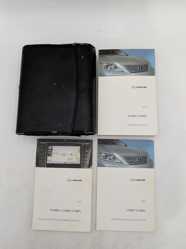 2012 Lexus LS460 LS 460L Owners Manual WithNavigation System Plus Case