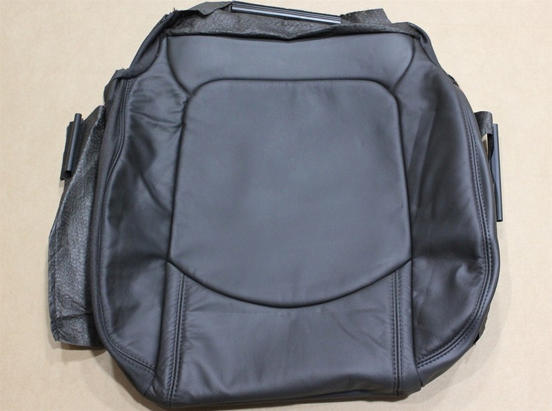 Driver Lower Seat Cover Black Leather 20865085 New Old Stock NOS OEM Factory