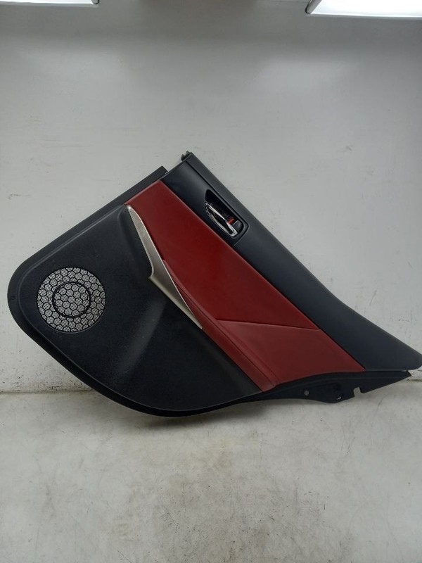14 LEXUS IS350 F-SPORT REAR PASSENGER RIGHT DOOR PANEL LEATHER RED-EB30