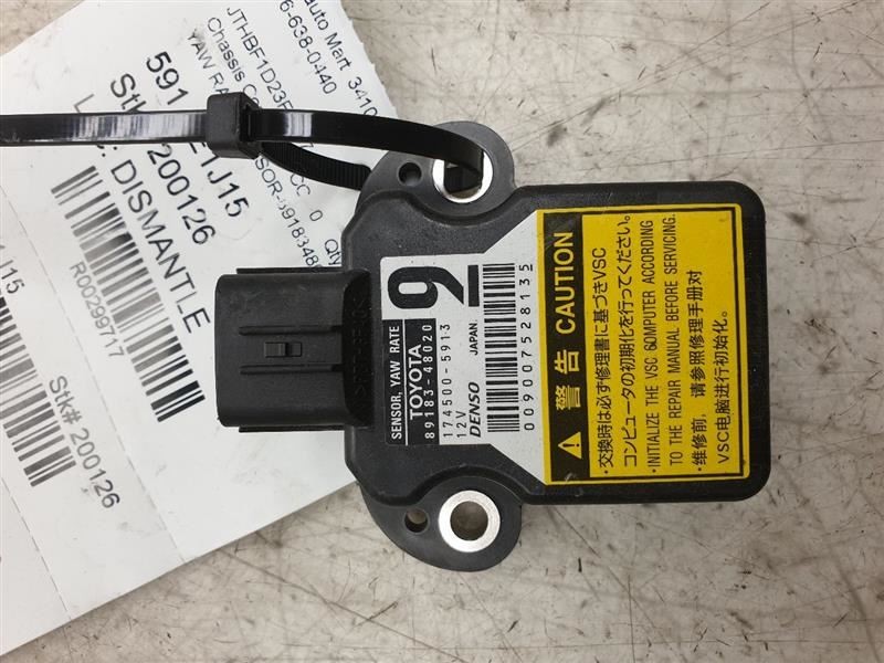 14-15 LEXUS IS250 YAW RATE SENSOR CONTROL MODULE ECM ASSEMBLY