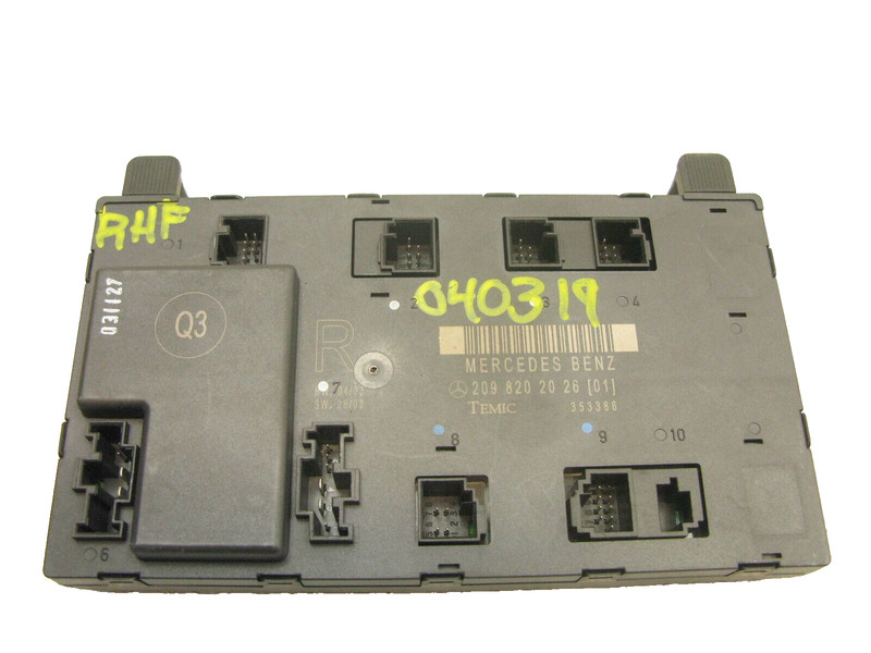 03-09 MERCEDES W209 CLK500 CLK320 CLK550 DOOR CONTROL MODULE PASSENGER RIGHT 319